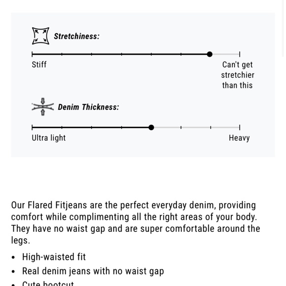 Fitjeans - Pastel Flared White - Picture 7 of 14